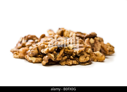Pila di gherigli di noce Foto Stock