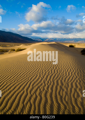 Tubo da stufa pozzetti dune di sabbia del Parco Nazionale della Valle della Morte California USA Foto Stock