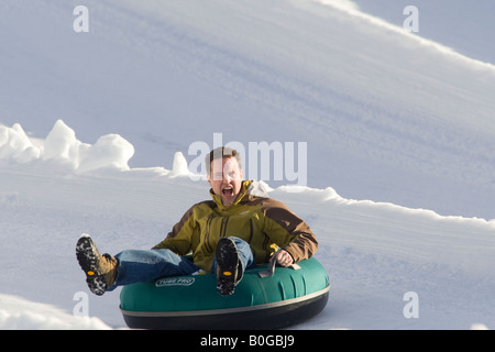 In metropolitana sul Monte Blackcomb Whistler della Columbia britannica in Canada Foto Stock