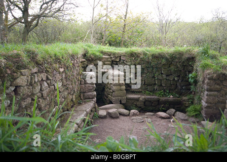 Rovinato antica cappella a Madron, Cornwall, Regno Unito Foto Stock