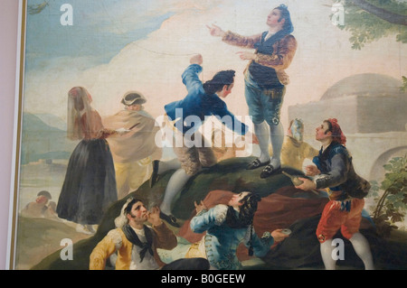 La cometa o il kite 1778 Dettaglio dipinto da Francisco de Goya y Lucientes museo del Prado a Madrid Foto Stock