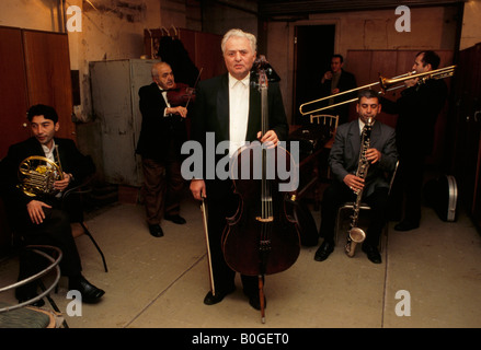 I musicisti della orchestra di stato Ballet, Baku, in Azerbaijan. Foto Stock