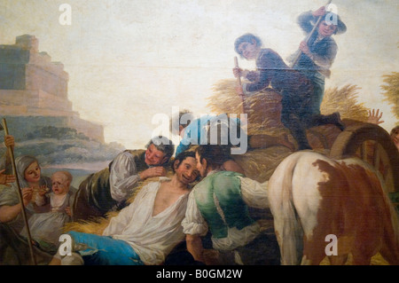 La era o el verano estate dettaglio 1786 1787 dipinto da Francisco de Goya y Lucientes museo del Prado a Madrid Foto Stock
