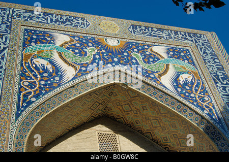 Nodir Devon Begi Khanaka e Madrasa 17C Bukhara Uzbekistan 060919 5051 Foto Stock