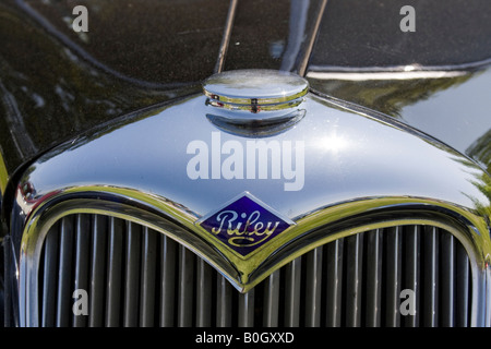 Riley Logo / Badge - Classic Car Foto Stock