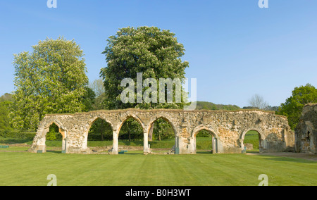 Le rovine della cistercense abbazia di hailes winchcombe gloucestershire England Regno Unito Foto Stock