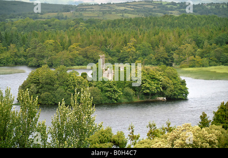 Il Lough Chiesa chiave Foto Stock