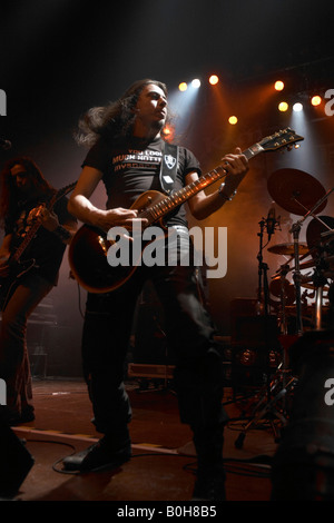 Firewind, greco power metal band in concerto presso la Z7 Konzertfabrik, supporto di agire per Kamelot sul loro 2008 Tour, Guitar: Gus Foto Stock