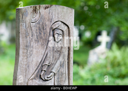 Tomba di Franz Herz, 1817-1889, royal attore e regista, Alter Suedfriedhof, vecchio cimitero di Monaco di Baviera, Germania Foto Stock