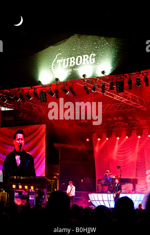 Concerto rock in Tivoli a Copenaghen Foto Stock