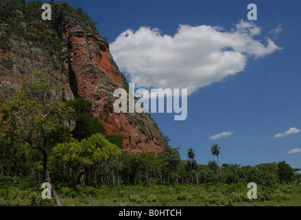 Cerro Memby, eye-catching monolito, Concepción, Paraguay, Sud America Foto Stock