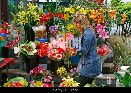 La Rambla de las Flores Barcellona Catalonia Spagna Foto Stock