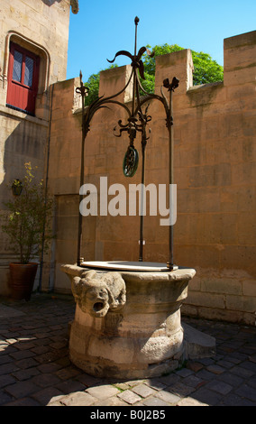 Vecchio Pozzo nel Musée National du Moyen Age Parigi Francia Foto Stock