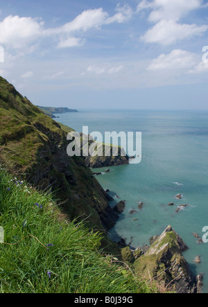 North Devon costiera tra Lee e Ilfracombe, Inghilterra Foto Stock