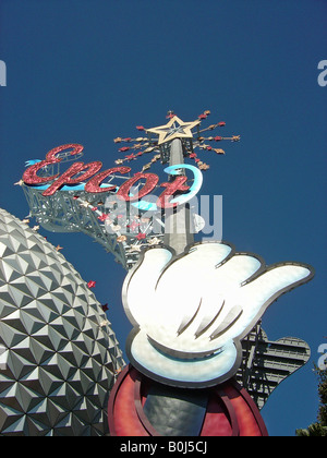 Mano di Epcot Foto Stock