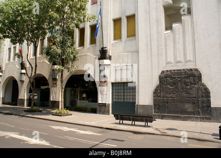 Edificio Art Deco che ospita il Museo di Arte Popolare o il Museo de Arte popolare nel centro di Città del Messico Foto Stock