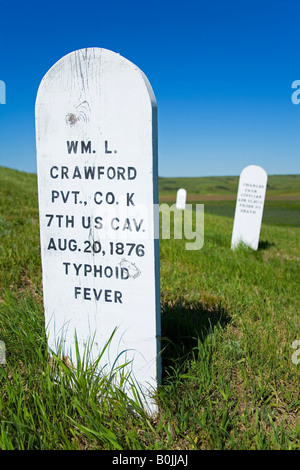 Il cimitero di Post in Fort Lincoln stato parco Mandan North Dakota USA Foto Stock