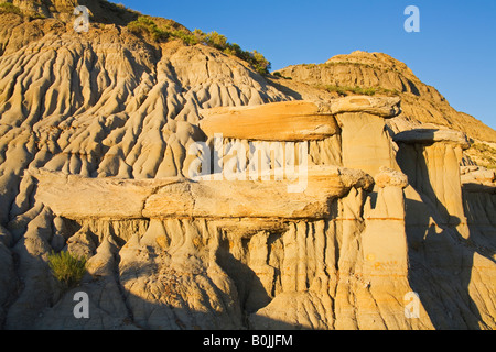 Slump Blocco area in Parco nazionale Theodore Roosevelt Unità North Watford North Dakota USA Foto Stock