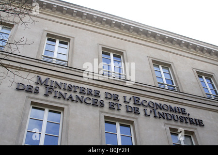 Un governo Ministero delle finanze, economia, finanze e industria edilizia a Bercy, Parigi, Francia Foto Stock