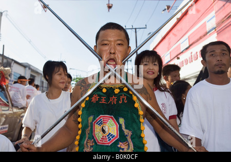 Phuket festival vegetariano - Phuket, Ko Phuket, Tailandia Foto Stock