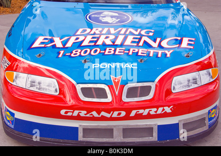 Richard Petty racing car visualizzato a Downtown Disney in Lake Buena Vista Florida USA Foto Stock