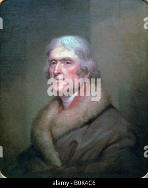 "Thomas Jefferson', 1805. Artista: Rembrandt Peale Foto Stock