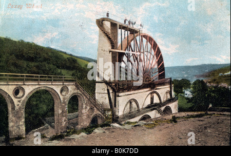 "Laxey ruota, Isola di Man', 1904.Artista: E Florian Foto Stock