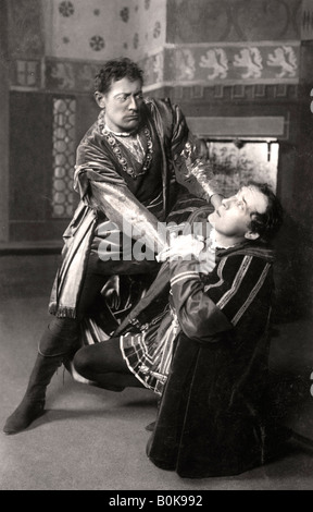 Lewis Waller (1860-1915) e Harry Brodribb Irving (1870-1919), inglese attori, 1906.Artista: Foulsham e Banfield Foto Stock