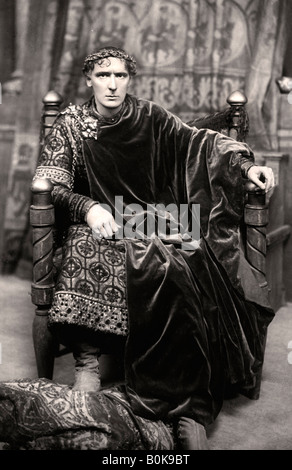 Harry Brodribb Irving (1870-1913), attore inglese, nei primi anni del XX secolo.Artista: Foulsham e Banfield Foto Stock
