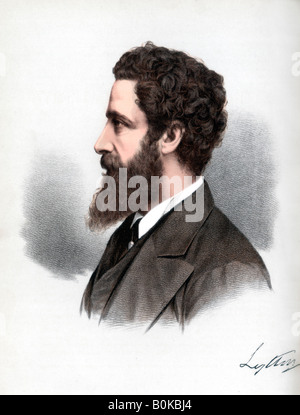 Robert Bulwer-Lytton, 1° Conte di Lytton, poeta inglese e statista, c1890.Artista: Cassell Petter & Galpin Foto Stock