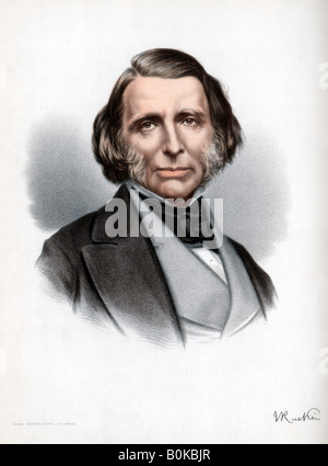 John Ruskin, autore britannico, poeta, artista e critico, c1890.Artista: Cassell Petter & Galpin Foto Stock