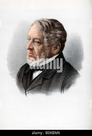 Nathan Rothschild, Primo Barone Rothschild, British Banker e uomo politico, c1890.Artista: Cassell Petter & Galpin Foto Stock