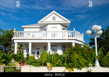 Conch tipica architettura della casa di Key West Florida USA Foto Stock