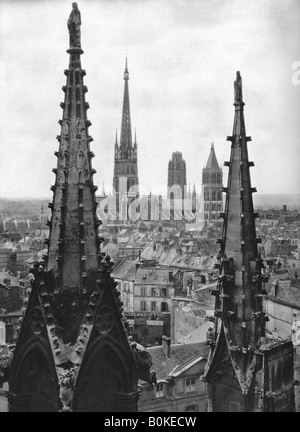 Rouen, Francia, 1937. Artista: MARTIN Hurlimann Foto Stock