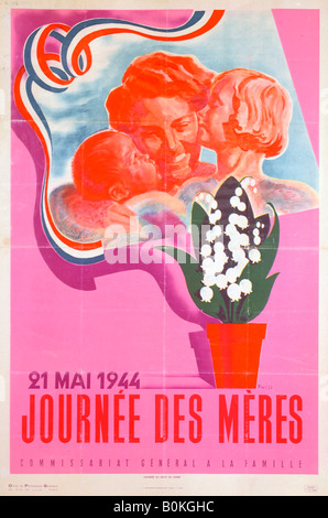 "Dell'altro giorno, 21 maggio 1944', la Francia di Vichy poster, 1944. Artista: Phili Foto Stock