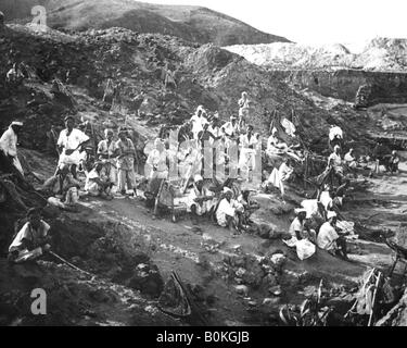 Miniera d'oro, Corea, c1900. Artista: sconosciuto Foto Stock