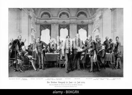 Il congresso di Berlino (13 giugno-luglio 13, 1878), 1900. Artista: sconosciuto Foto Stock