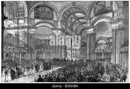 Servizio di ringraziamento nella Cattedrale di St Paul, Londra, 1900. Artista: sconosciuto Foto Stock