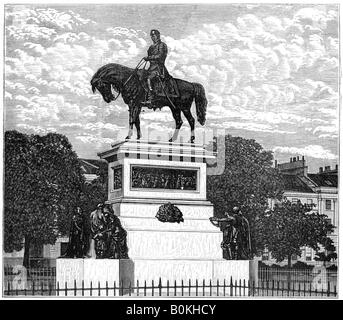 L'Albert Memorial, Charlotte Square, Edimburgo, 1900. Artista: sconosciuto Foto Stock