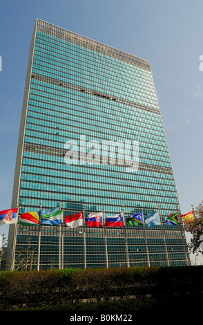 La sede delle Nazioni Unite a New York Foto Stock