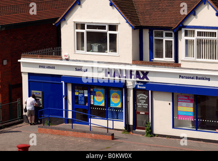 Halifax filiale di banca, Aldridge, West Midlands, England, Regno Unito Foto Stock