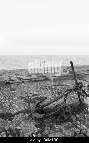 Elemento di ancoraggio, Torello, Porto di Dun Laoghaire, CoDublin Dublino Irlanda Foto Stock