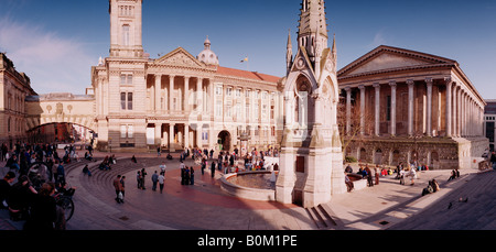 Chamberlain Square nel centro della città di Birmingham Regno Unito Foto Stock