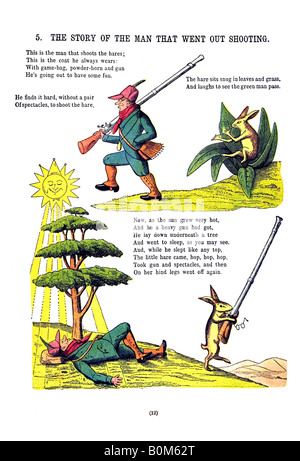 Inglese Struwwelpeter 14 la storia della Wild Huntsman un Foto Stock