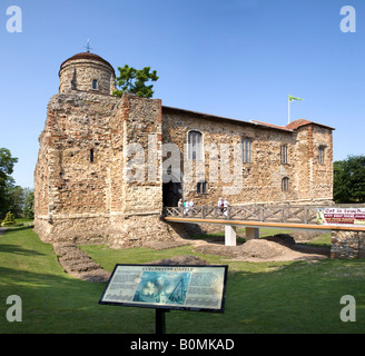Colchester castello e parco, un primo visitatore attrazione in piu' antica citta' Brittanica registrata Foto Stock