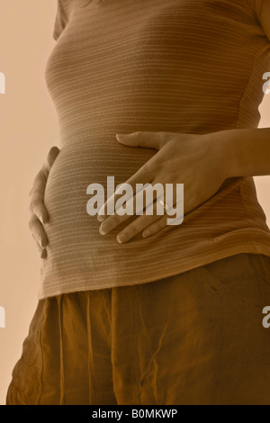 Foto della donna in stato di gravidanza Foto Stock