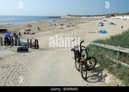 Spiaggia di Zeeland, Paesi Bassi Foto Stock