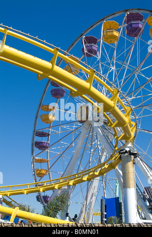 Parco di divertimenti, sul molo di Santa Monica, California, Stati Uniti d'America. Foto Stock