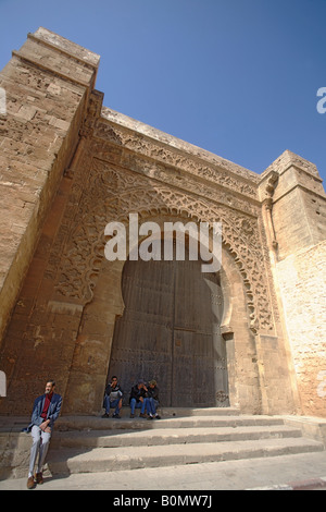 Bab Oudaia, Kasbah des Oudaias, Rabat, Marocco Foto Stock