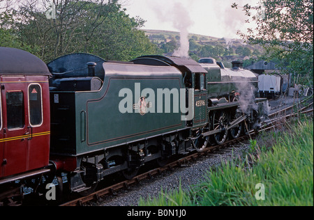 Locomotiva a vapore LMS 5596, British Railways 45596, Bahamas Foto Stock